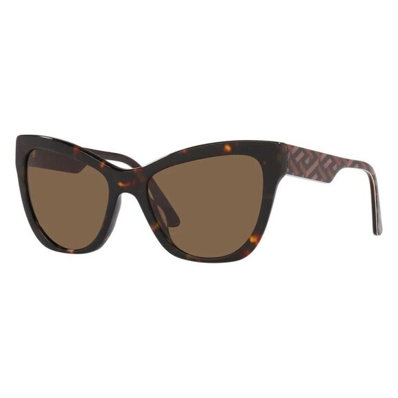Versace Brown Butterfly Ladies Sunglasses - Picture 1 of 2